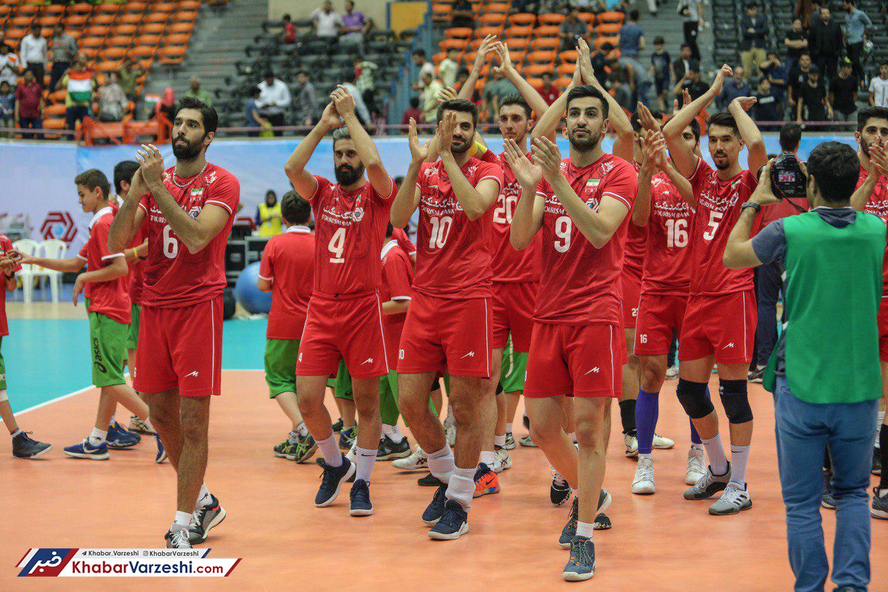 گزارش تصویری| پیروزی قاطعانه والیبال ایران مقابل هند