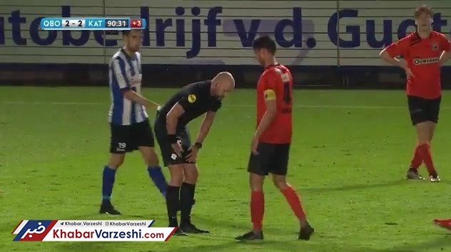 عکس| داوری با پای شکسته!