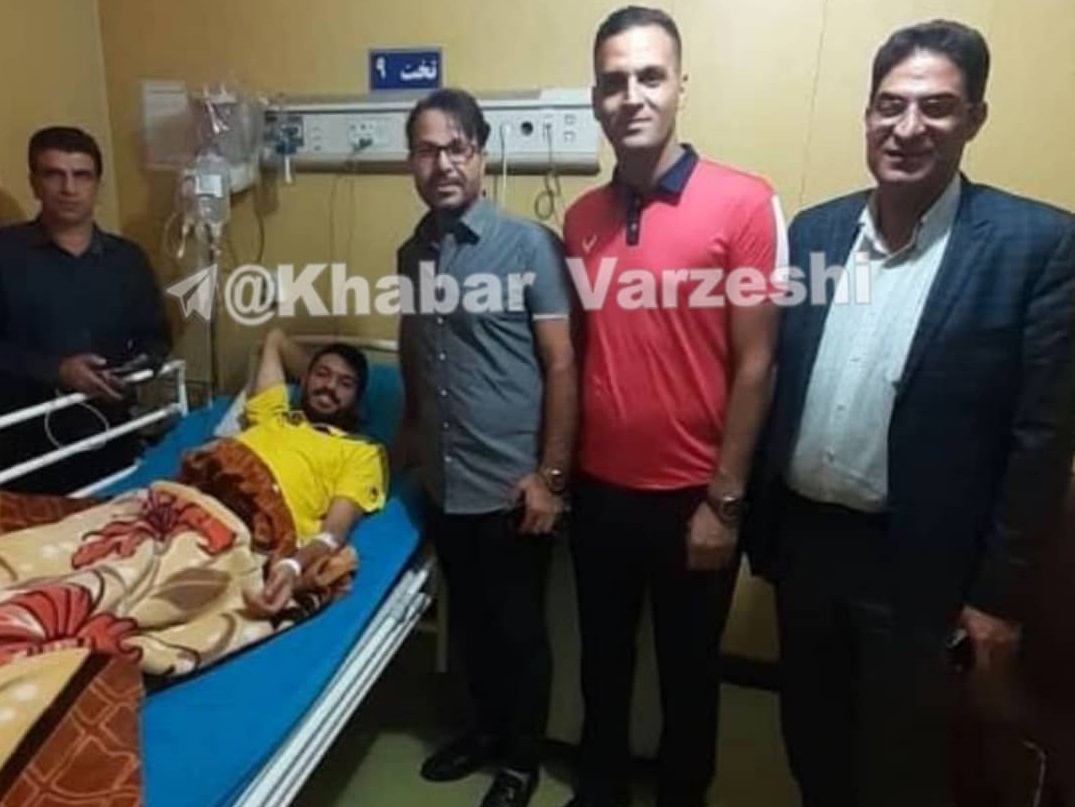 عکس| شایان مصلح در بیمارستان بستری شد
