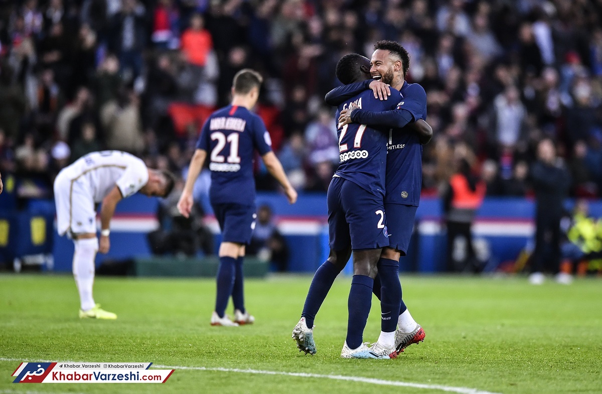 برد شیرین پاری‌سن‌ژرمن با گلزنی ایکاردی و نیمار