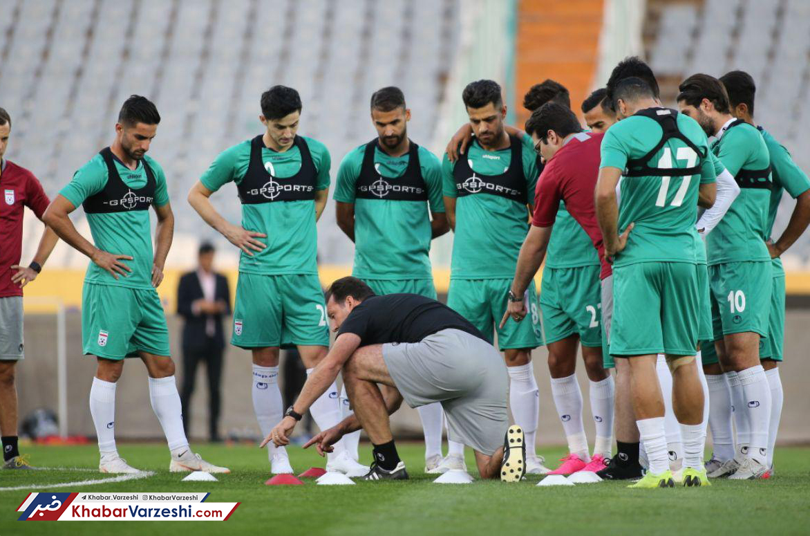 گزارش تصویری| پیگیری تمرین تیم ملی زیرنظر ویلموتس