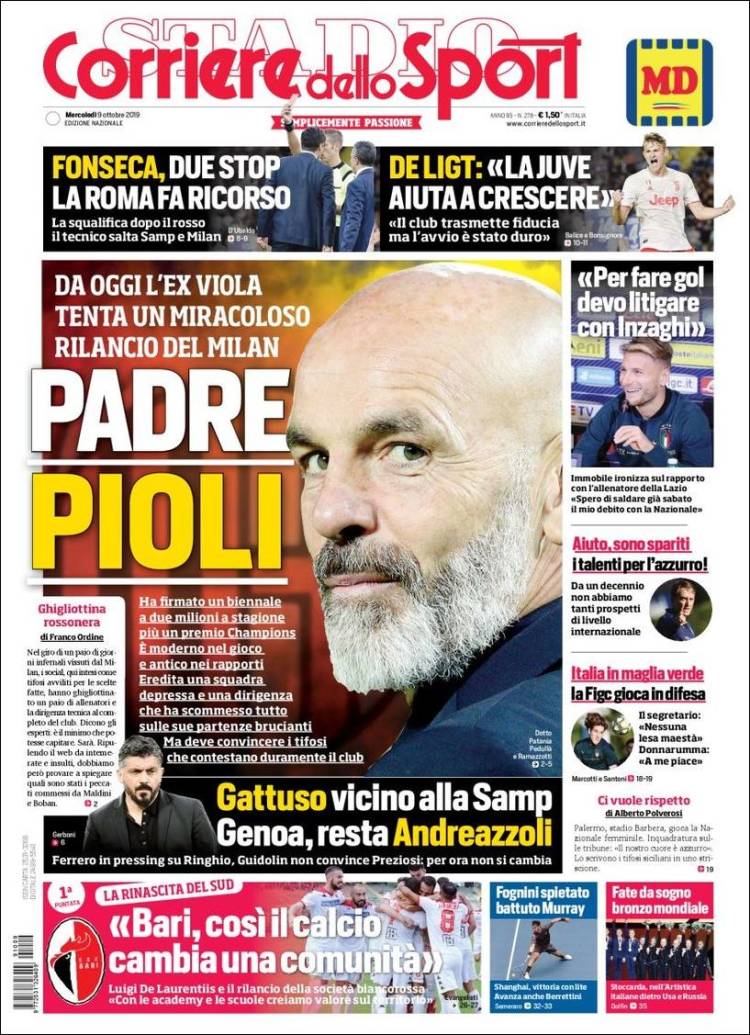 روزنامه کوریره| پدر پیولی