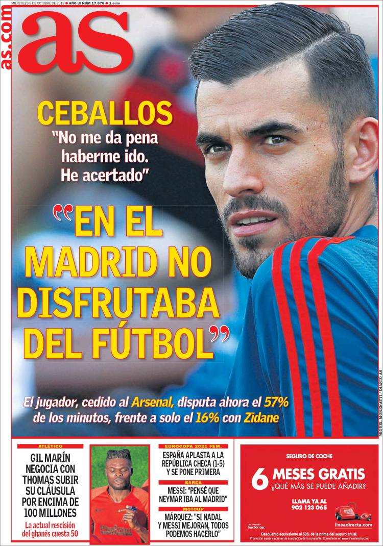 روزنامه آس| در مادرید از فوتبال لذت نبردم