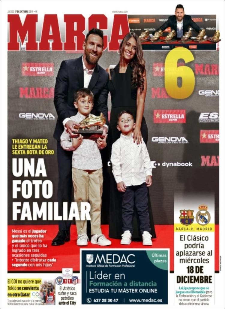 روزنامه مارکا| یک عکس خانوادگی