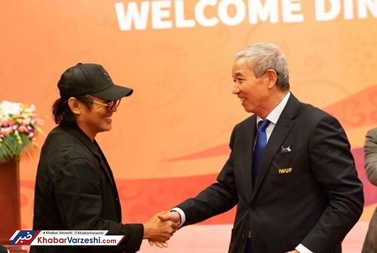 عکس| جت لی، میهمان ویژه ووشو قهرمانی جهان