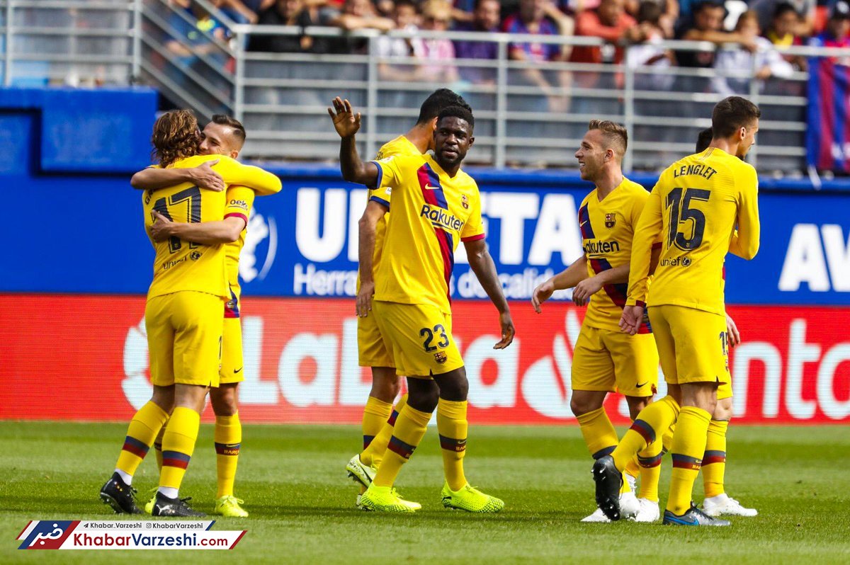 صدرنشینی بارسا با گل‌های مثلث