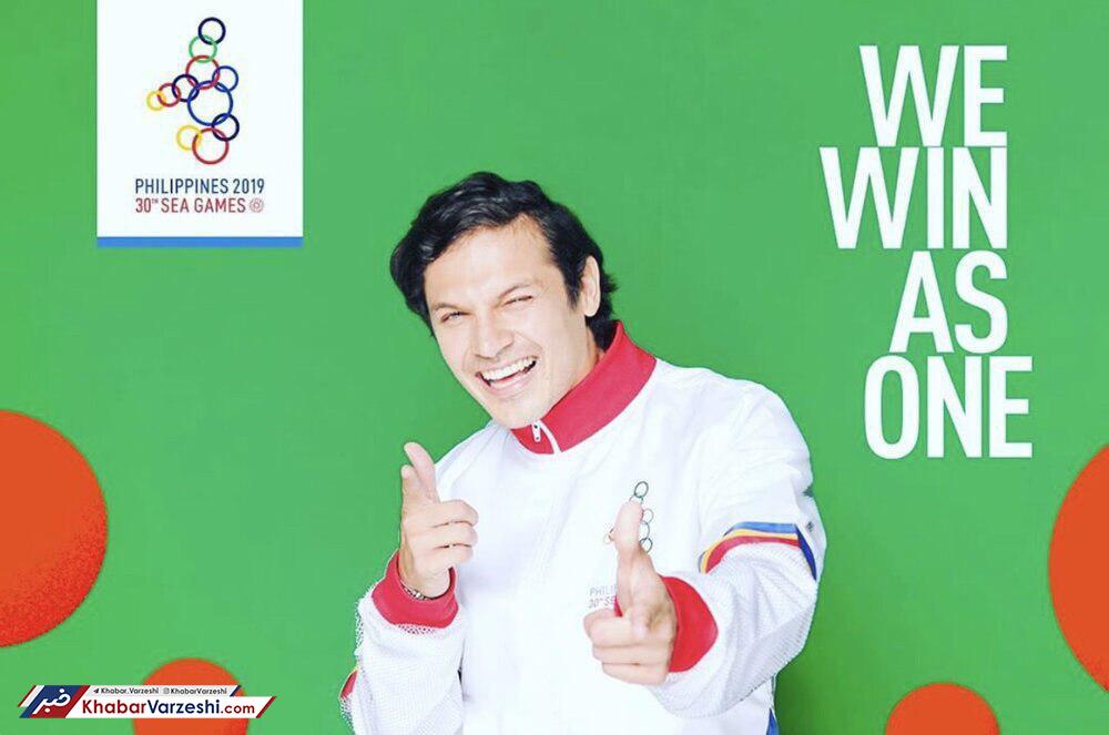 یک ایرانی نماد بزرگترین اتفاق ورزشی فیلیپین