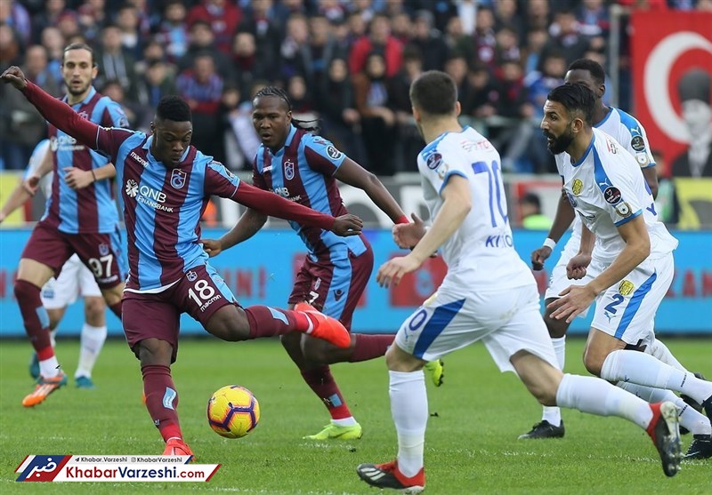 ترابزون‌اسپور بدون حسینی از گزتپه شکست خورد