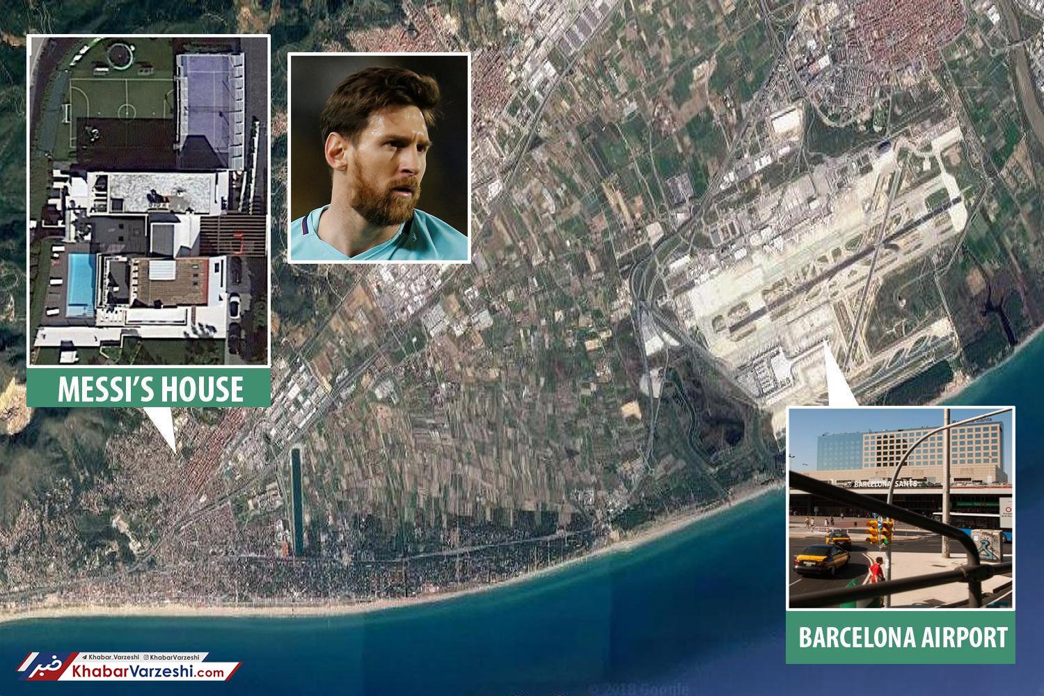 مسی خوب جایی خانه خریده است!