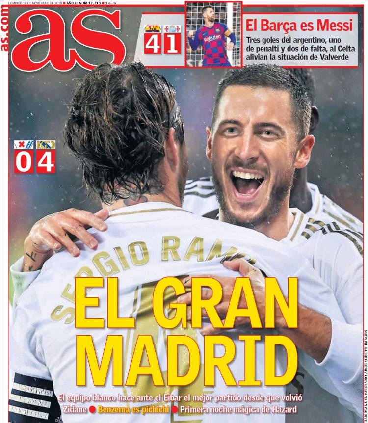 روزنامه آس| مادریدِ بزرگ