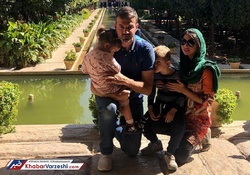 عکس| تشکر همسر استراماچونی از مهمان‌نوازی شیرازی‌ها