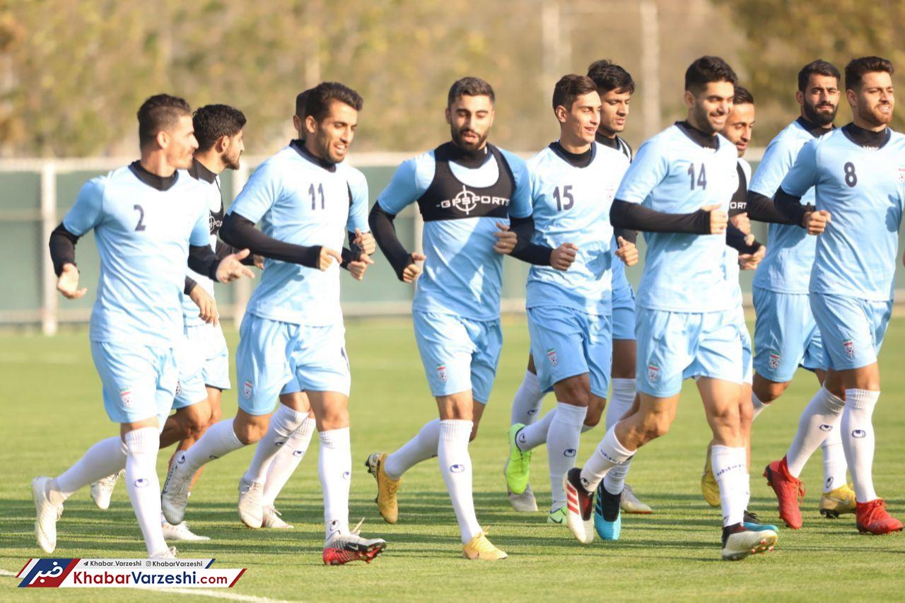 گزارش تصویری| تمرین تیم ملی فوتبال در حضور وحید شمسایی و کریم باقری