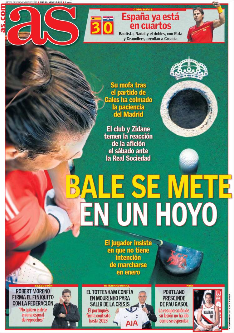 روزنامه آس| بیل در یک سوراخ