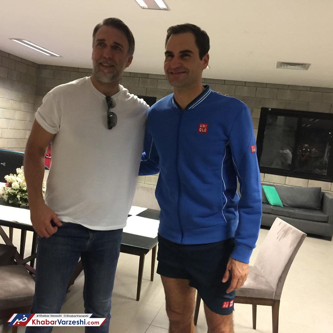 عکس| ملاقات باتی‌گل و فدرر