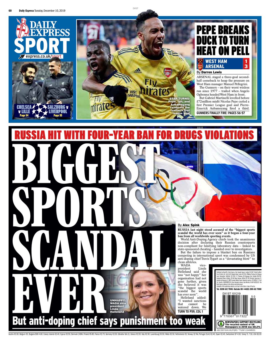 روزنامه اکسپرس| بزرگ‌ترین رسوایی تاریخ ورزش