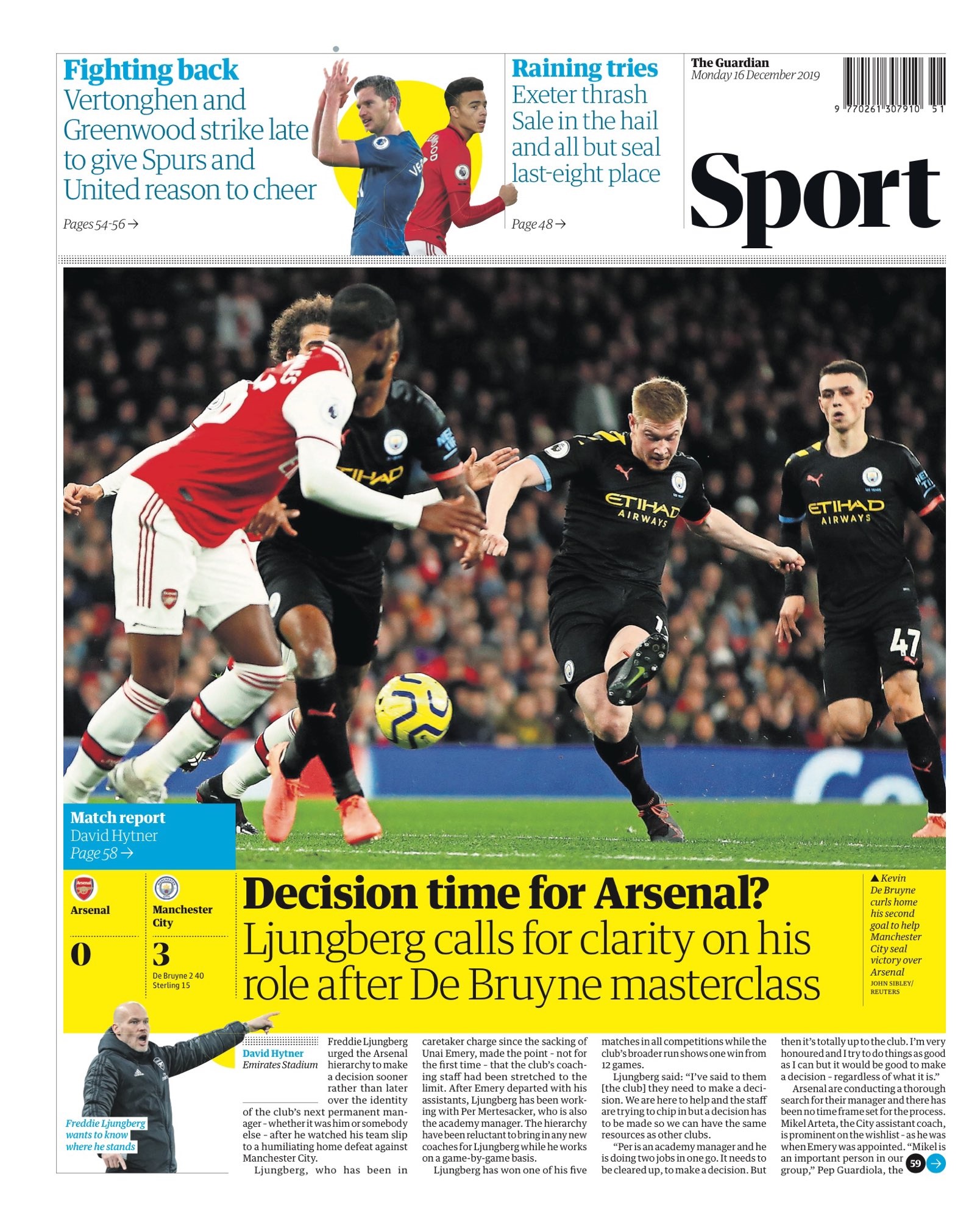 روزنامه گاردین| وقت تصمیم‌گیری برای آرسنال؟