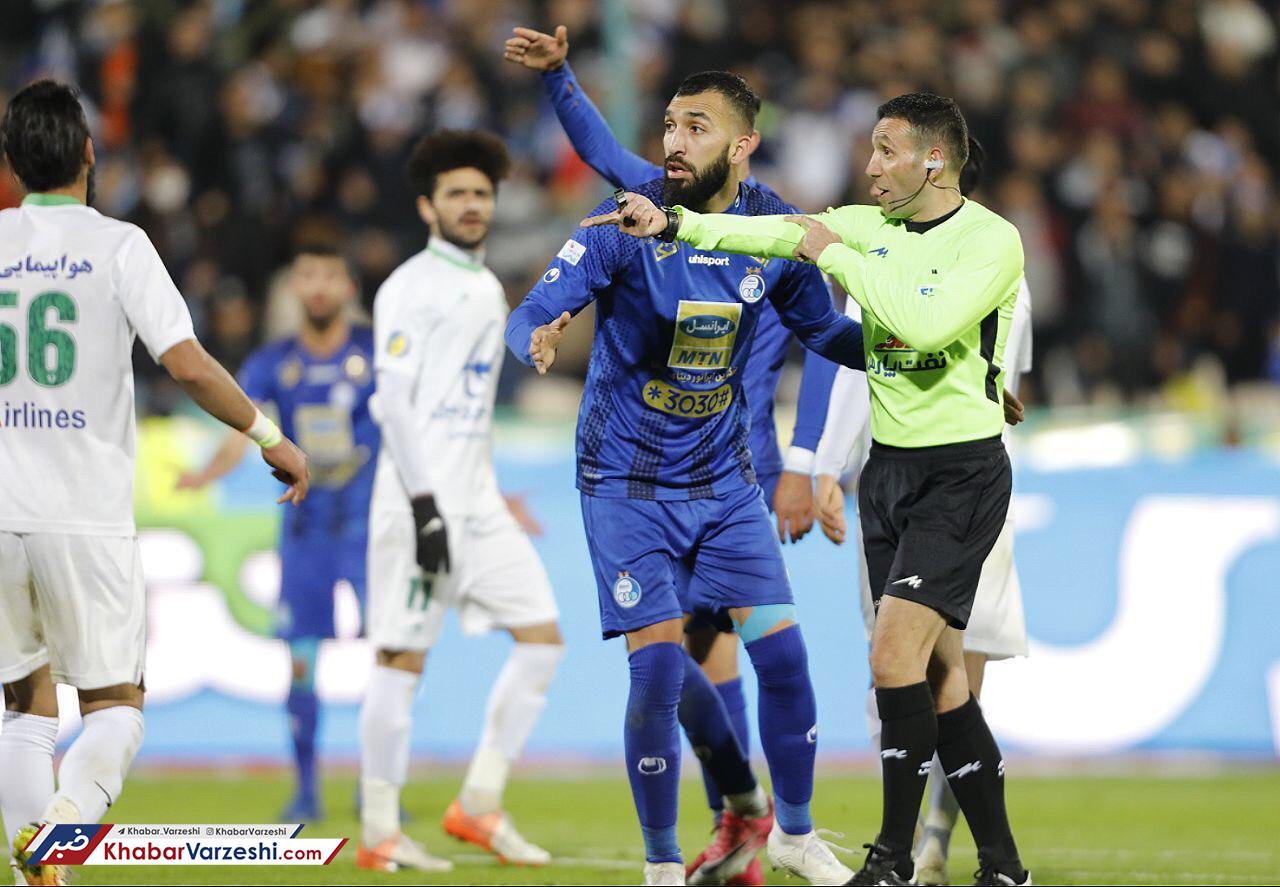 نظر کارشناس داوری در خصوص پنالتی ماشین سازی مقابل استقلال