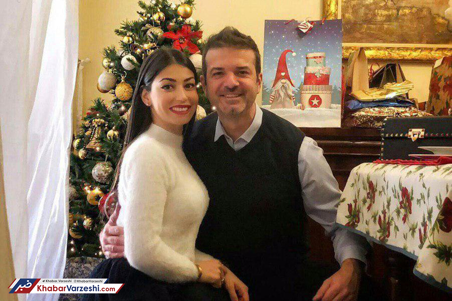عکس| استراماچونی و همسرش در جشن کریسمس