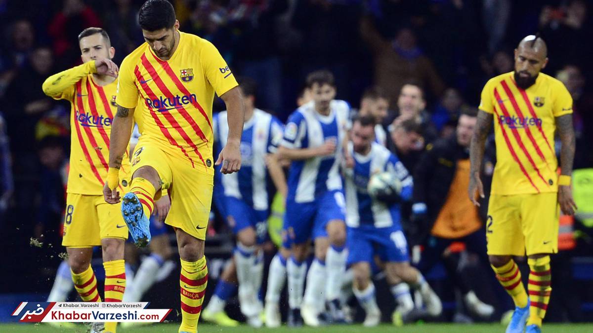 تساوی بارسلونا و اسپانیول در دربی کاتالونیا