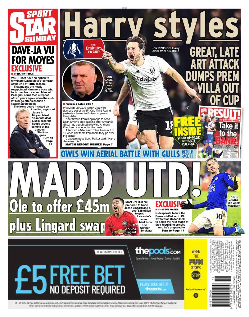 روزنامه استار| یونایتد دیوانه