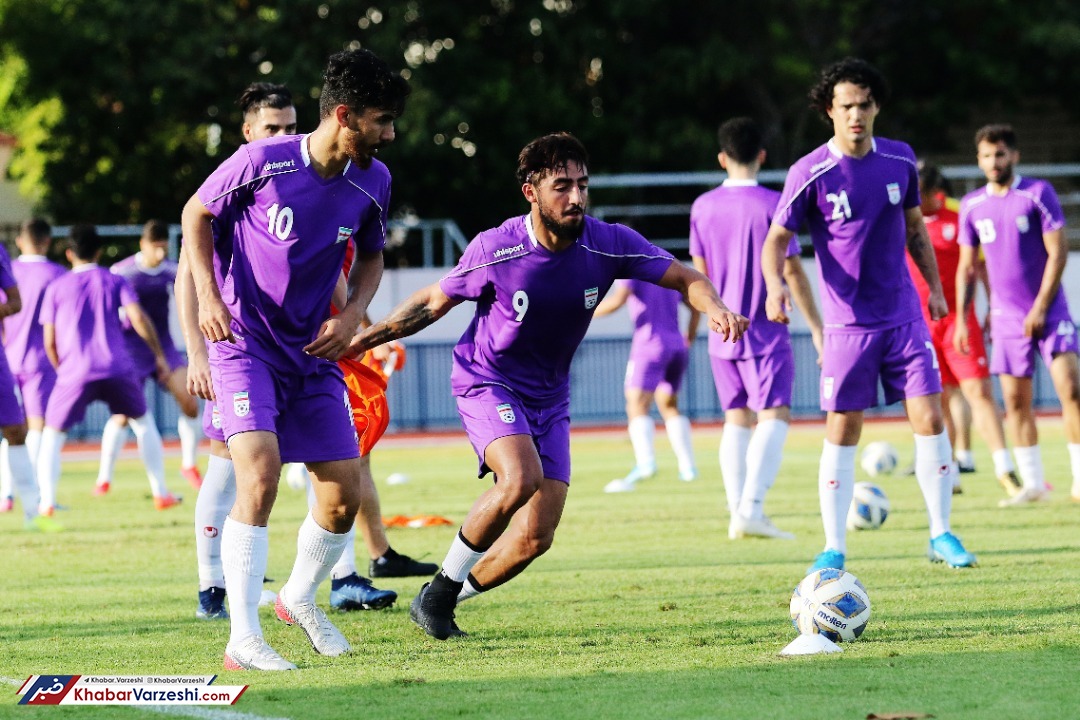 گزارش تصویری| آخرین تمرین تیم‌ فوتبال المپیک ایران قبل از بازی با ازبکستان