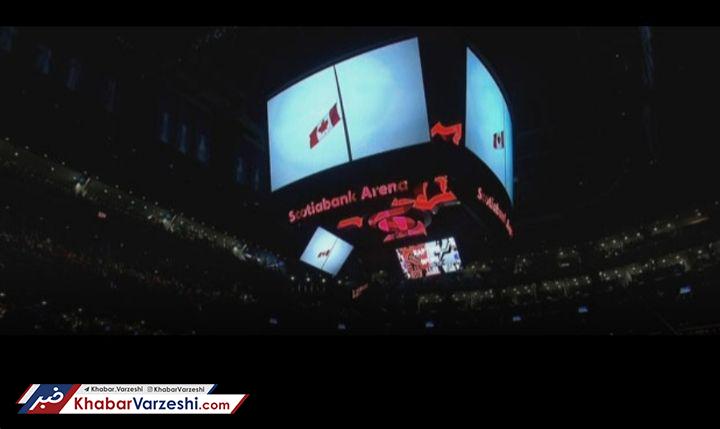 عکس روز| ادای احترام NBA به درگذشتگان هواپیمای اوکراینی