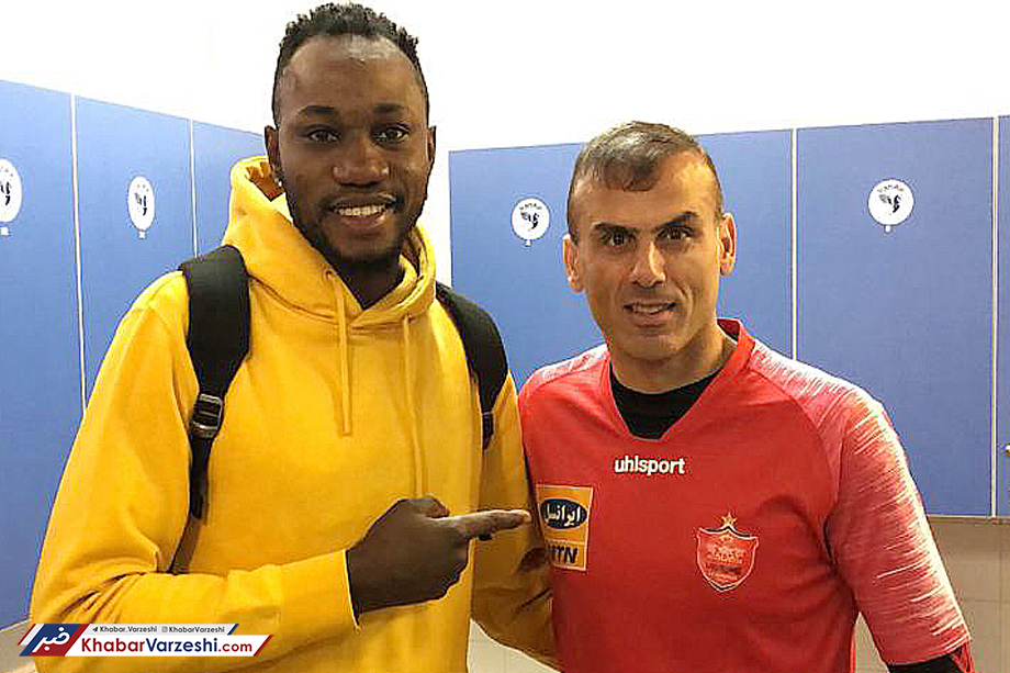 عکس| اولین ملاقات مهاجم جدید پرسپولیس با کاپیتان