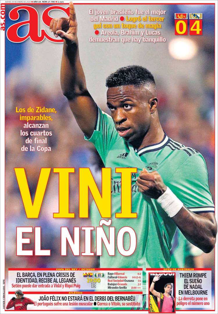 روزنامه آس| وینی ال‌نینیو