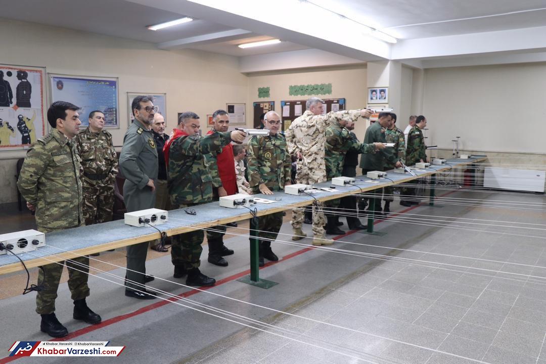 مسابقات تیراندازی و دارت وابستگان نظامی کشورهای خارجی