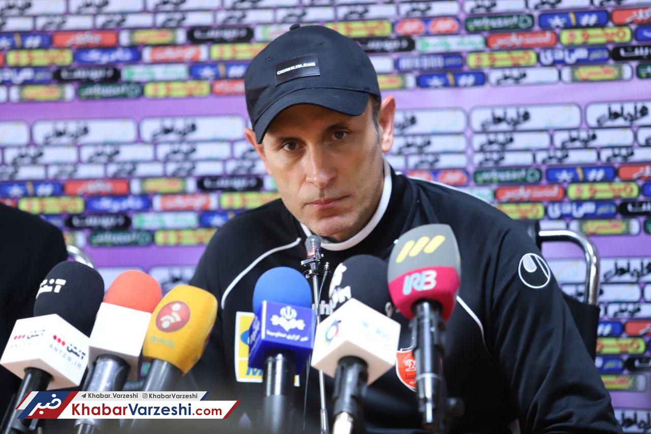 گزارش تصویری| نشست خبری یحیی گل‌محمدی قبل از دربی