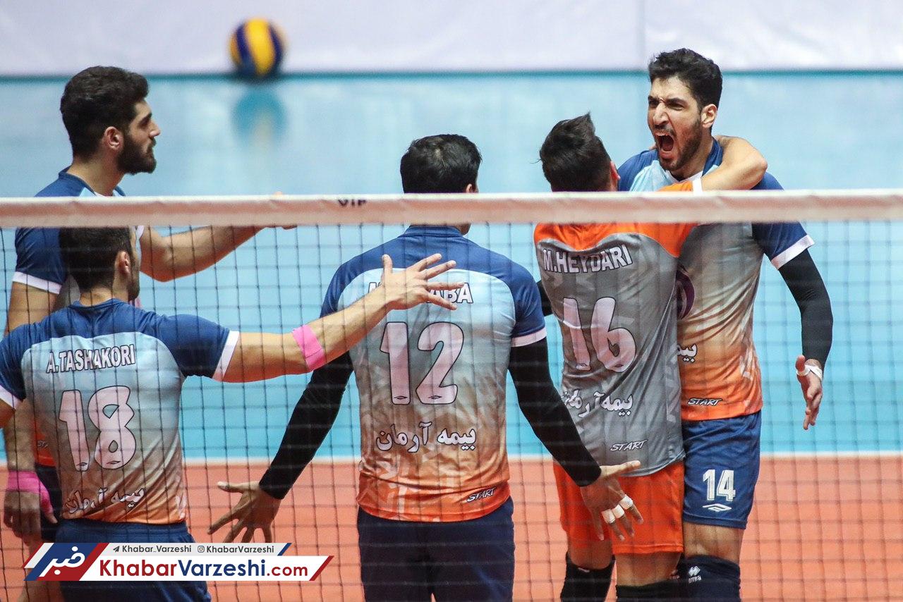 گزارش تصویری| پیروزی سخت تیم والیبال سایپا مقابل شهرداری ارومیه