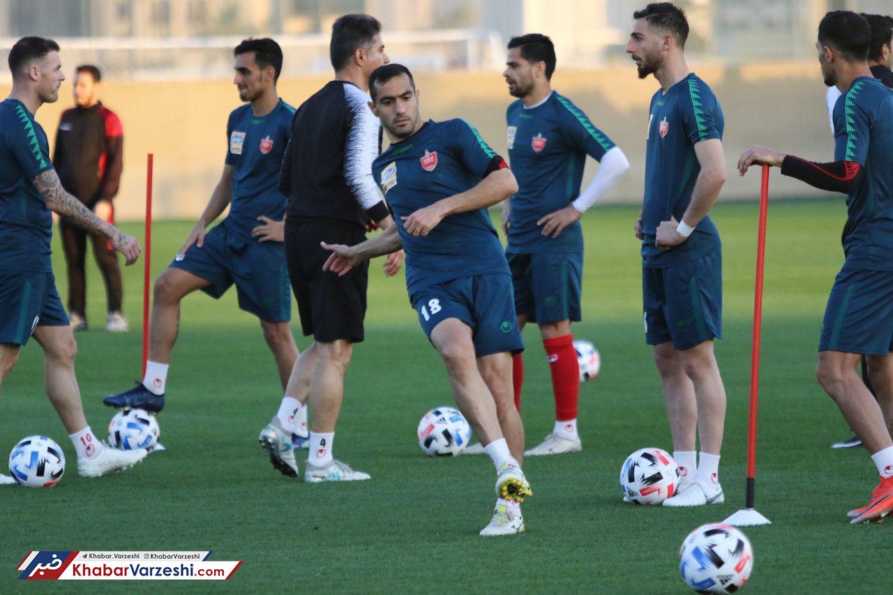 تمرین پرسپولیسی‌ها در دبی