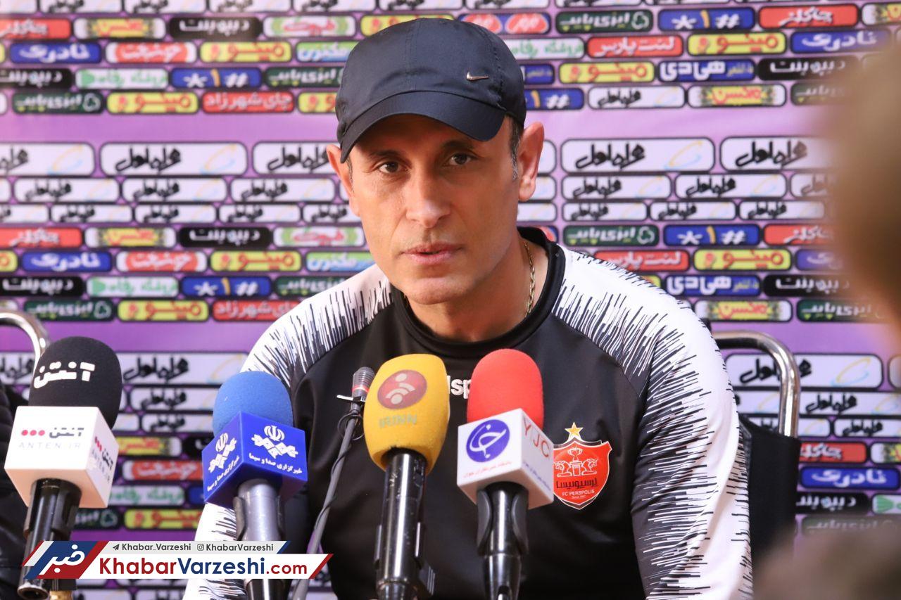 گزارش تصویری| نشست خبری یحیی گل محمدی پیش از بازی با شهرخودرو