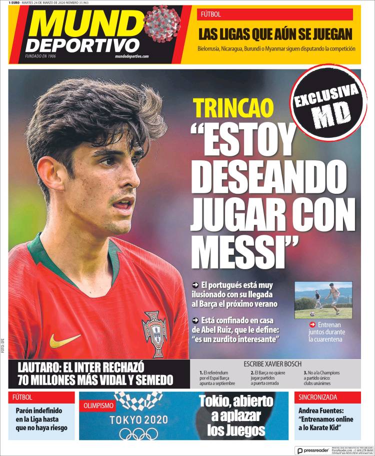 روزنامه موندو| من مشتاقانه منتظر بازی کردن با مسی هستم