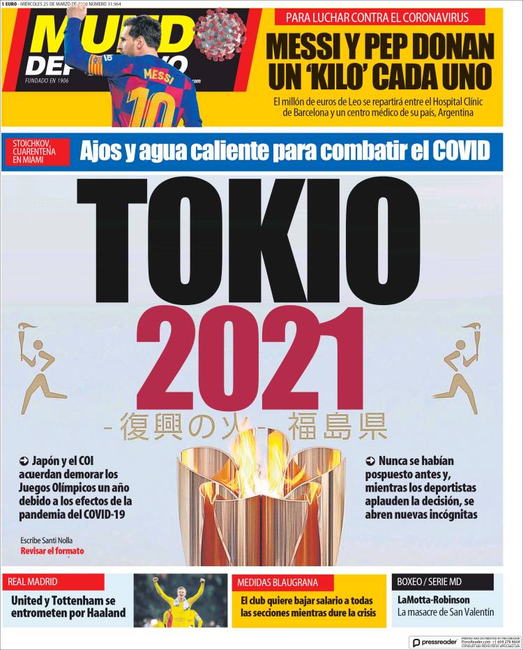 روزنامه موندو| توکیو 2021