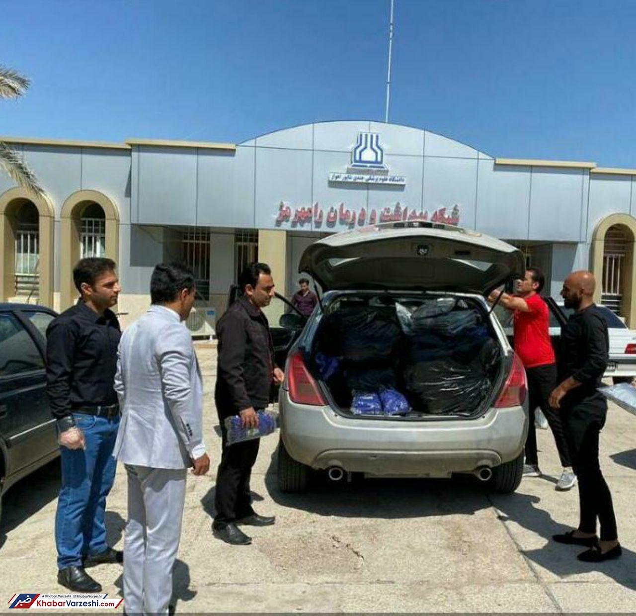 عکس| کمک کلاه‌کج به مبارزان خط مقدم نبرد با کرونا