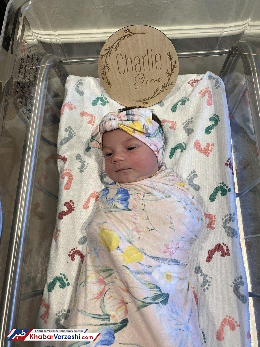 اولین تصویر از فرزند ستاره محبوب فوتبال زنان