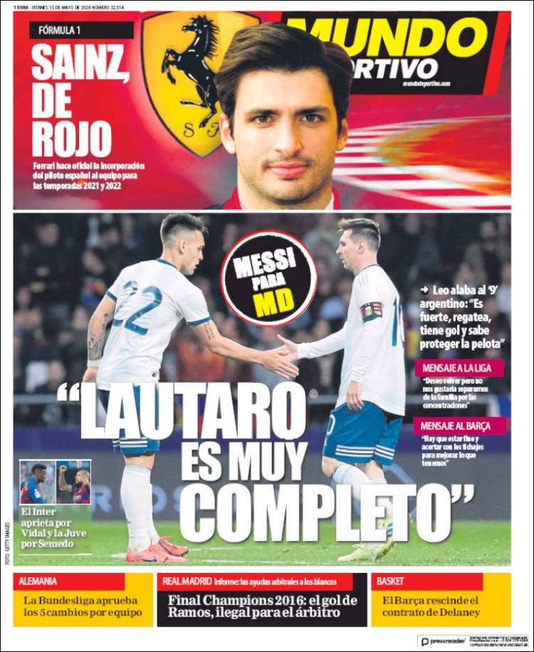 روزنامه موندو| لائوتارو خیلی کامل است