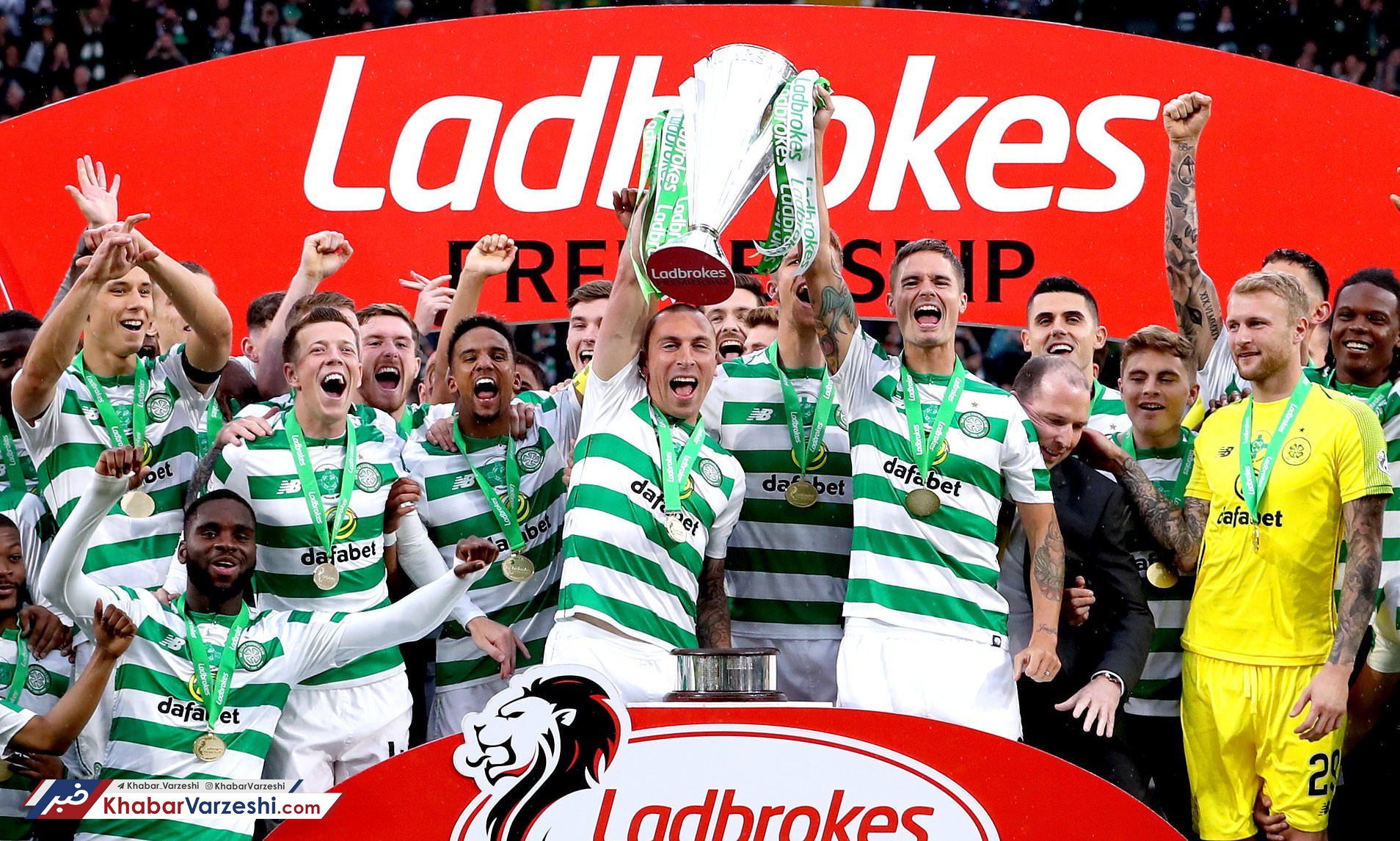 سلتیک قهرمان لیگ نیمه‌تمام اسکاتلند شد