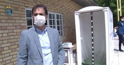 توضیح پزشک استقلال در مورد تونل ضدعفونی