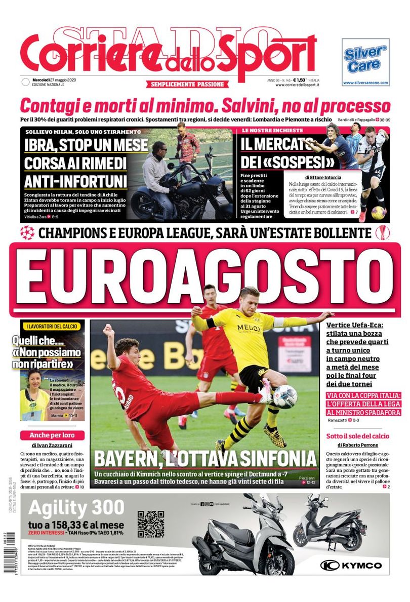 روزنامه کوریره| یوروآگوست