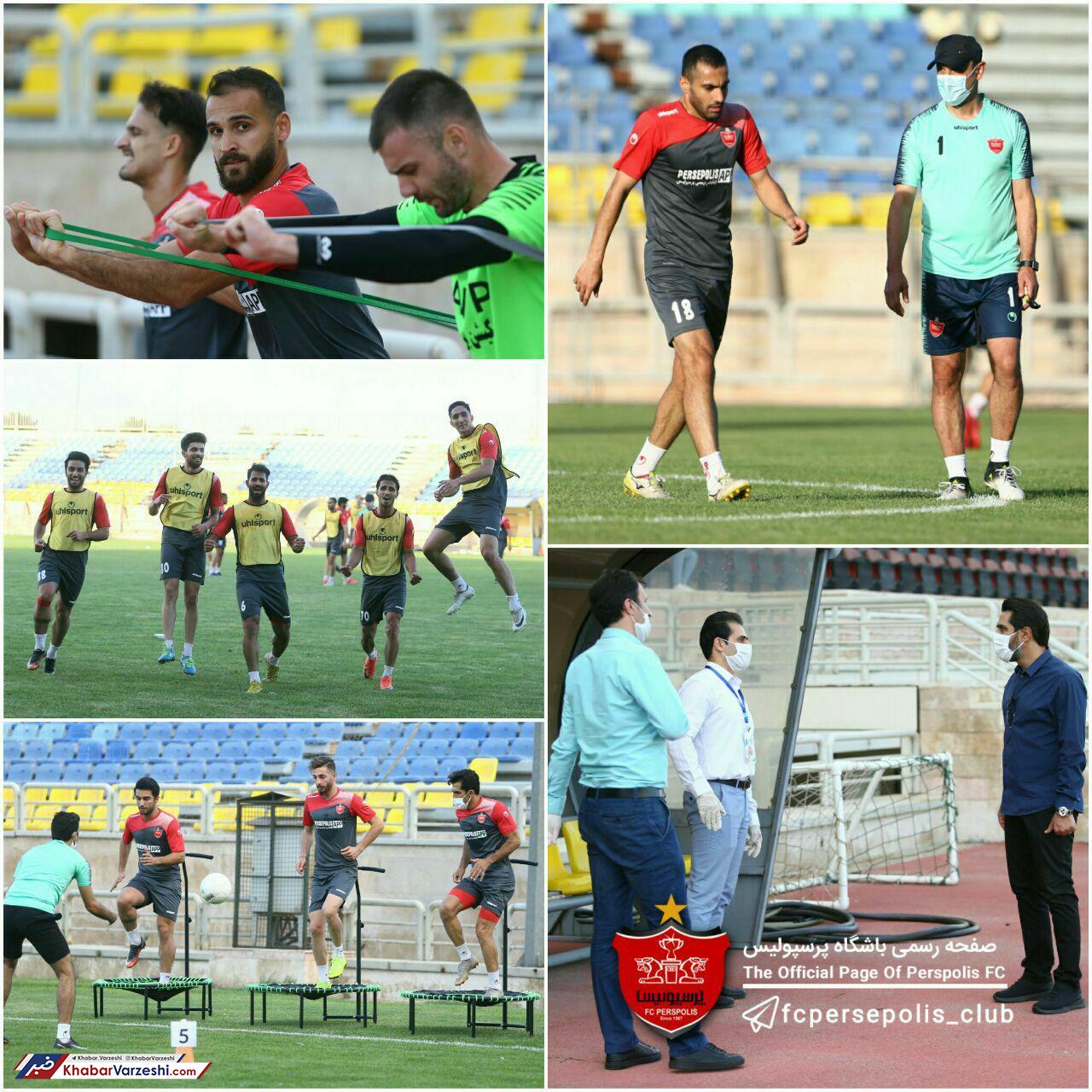 حضور بازرس فدراسیون پزشکی در تمرین پرسپولیس