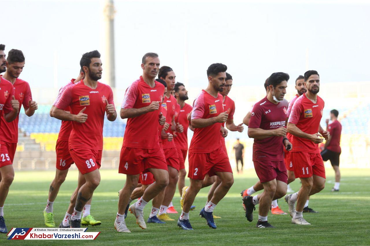 تمرین اختصاصی ۴ بازیکن در جمع پرسپولیسی‌ها