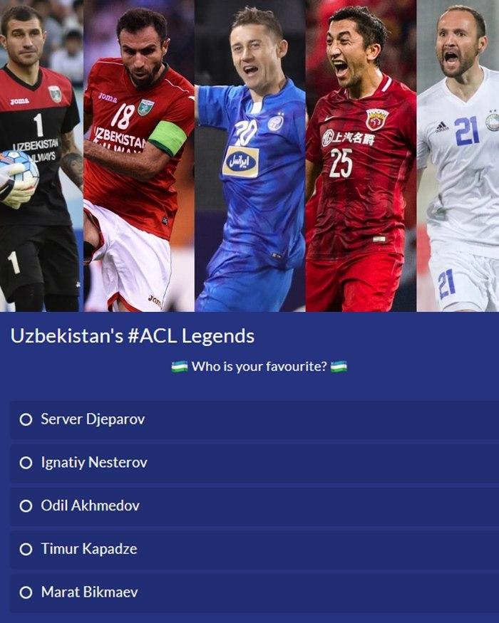 ستاره سابق استقلال در جمع اسطوره‌های ازبکستانی لیگ قهرمانان