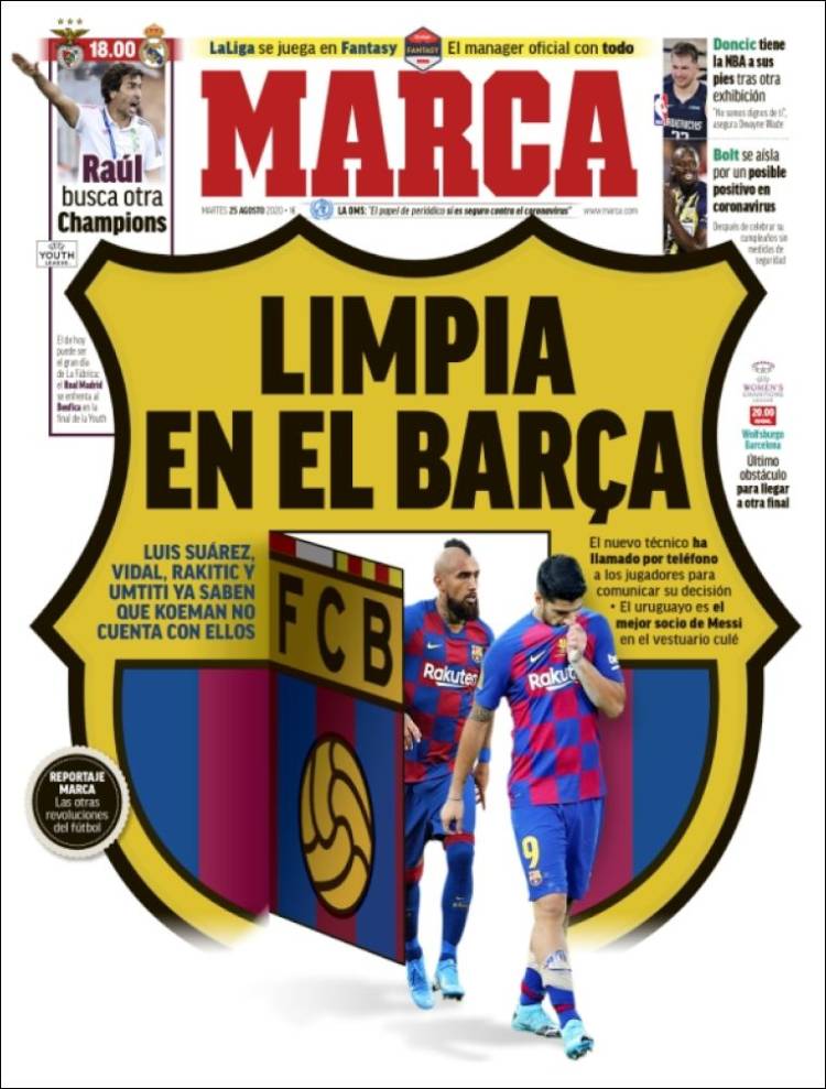 روزنامه مارکا| تمیز کردن بارسا