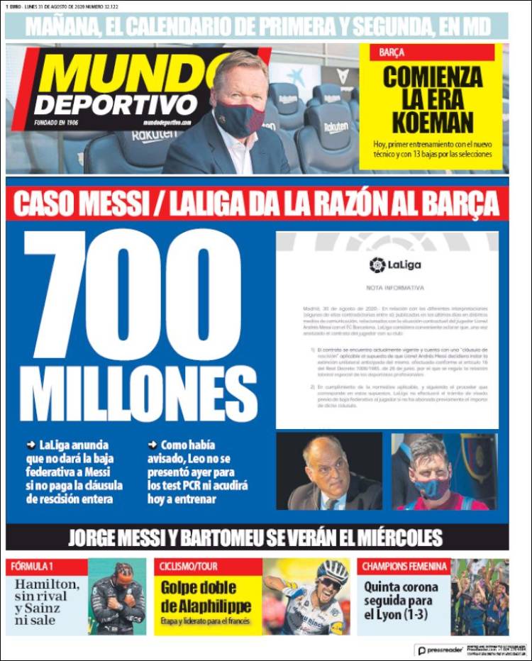 روزنامه موندو| 700 میلیون