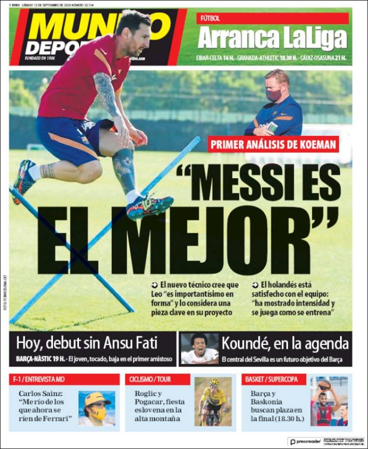 روزنامه موندو| مسی بهترین است